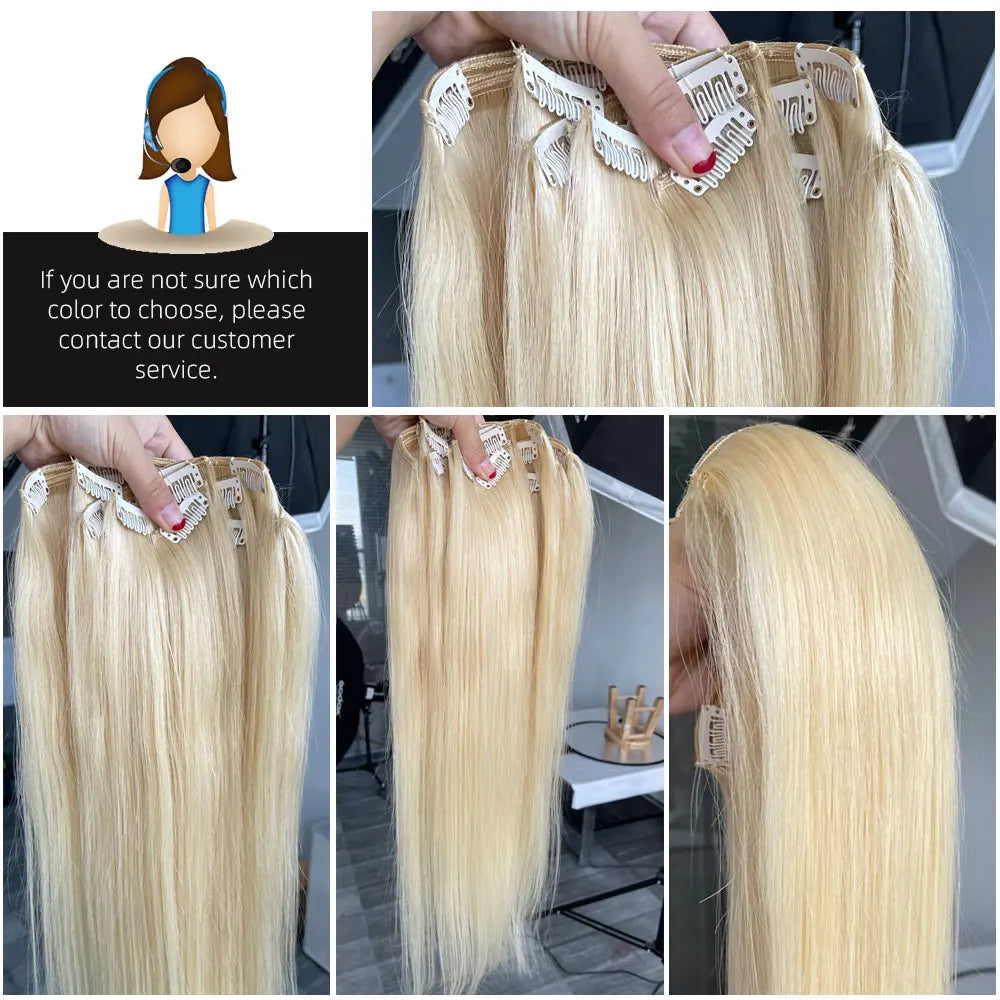 Glamorous Clip-In Hair Transformations