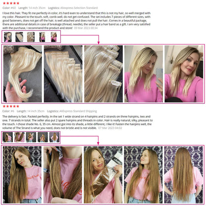 Glamorous Clip-In Hair Transformations