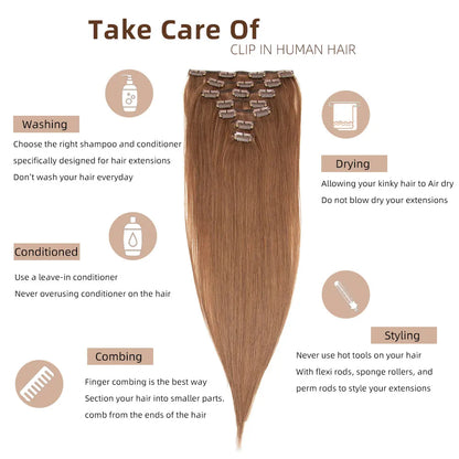 Glamorous Clip-In Hair Transformations