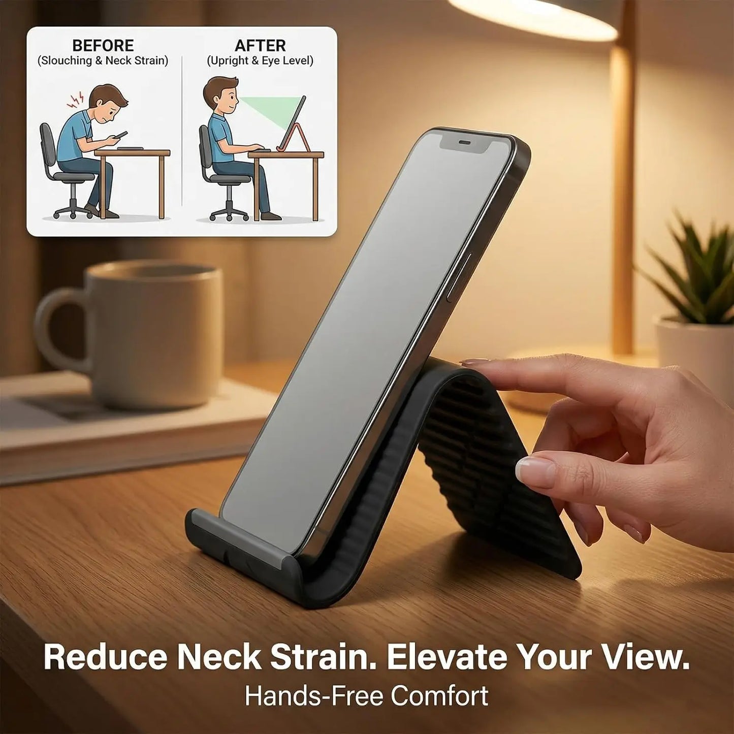 Adjustable Silicone Phone Stand